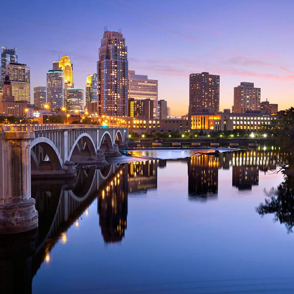 Minneapolis and St. Paul